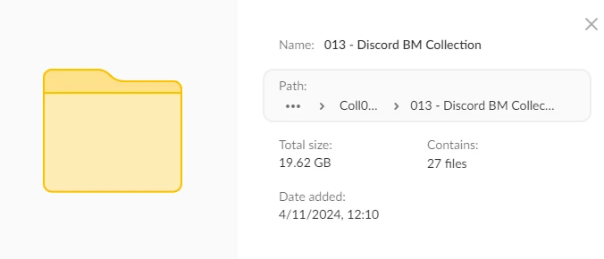 Discord BM Collection Size